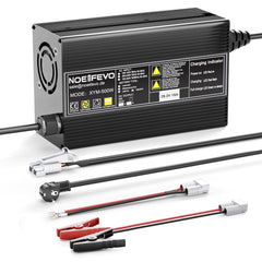 מטען סוללות Noeifevo 29.2V 15A LiFePO4 לסוללת ליתיום 24V 25.6V, הפעלת BMS 0V, כיבוי אוטומטי עם הגנה מלאה