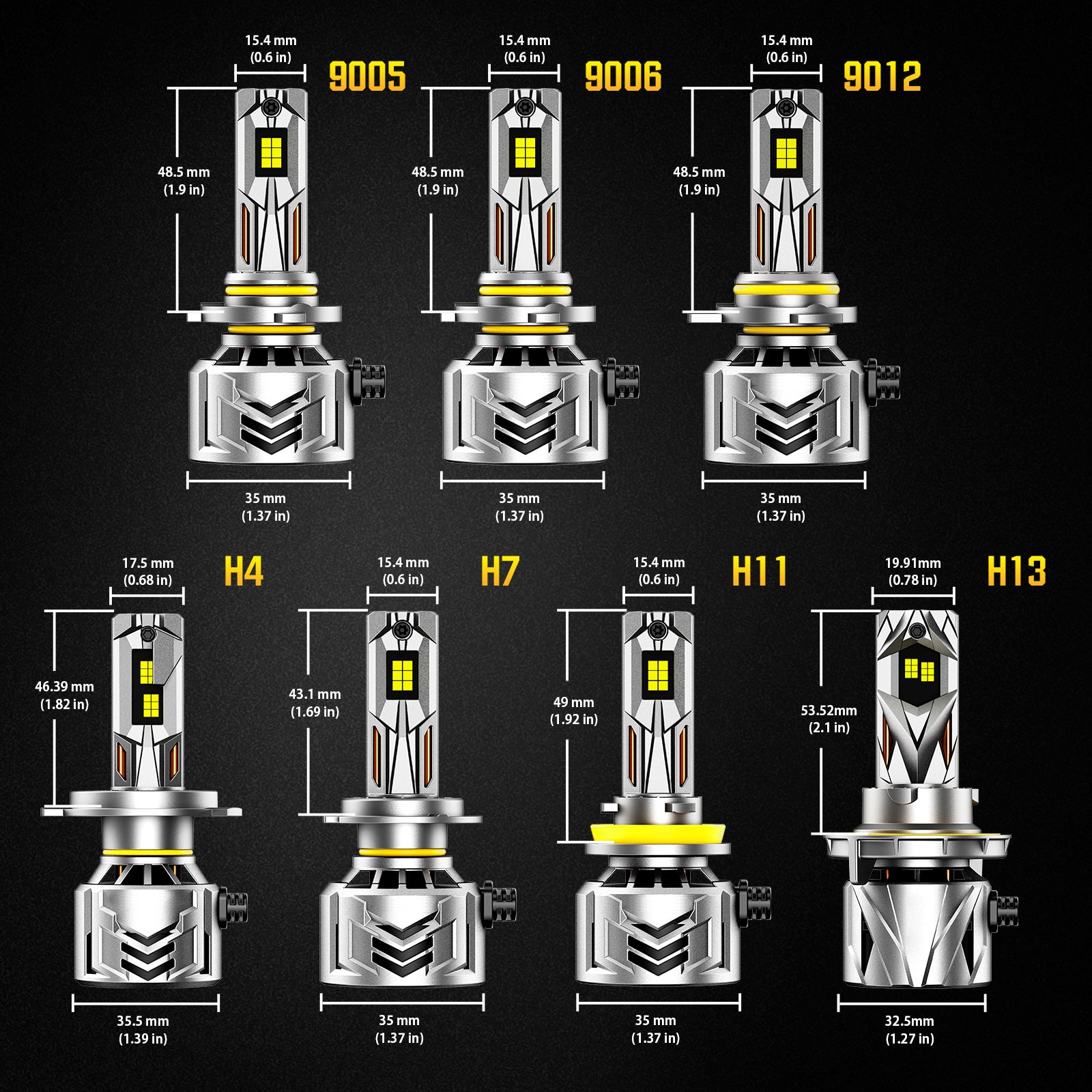 NOEIFEVO 9005 9006 9012 Faros LED, 60.000 Lúmenes, 240W, 6500K Blanco, IP68 Resistente al Agua, 100.000 Horas de Vida Útil, Luz de Cruce y Larga Distancia