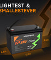 NOEIFEVO 12.8V 100Ah LiFePO4 Lithium Battery, Fully charged in 2 hours with 14.6V 50A charger, 4000+ charge cycles, , perfect as power source for motorhome, boat.