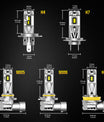 NOEIFEVO H7 H11 H4 9005 9006 Žárovky do světlometů, 80W 12V, 6500K Bílá, Dálková a potkávací světla, 2 kusy Auto lampy