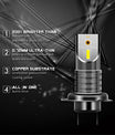 NOEIFEVO H7 LED Scheinwerferlampe Autoscheinwerfer, 2PCS 55W 6000K 26000LM Auto LED Birne