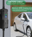 Noeifevo 22KW 32A 3 Phase EV Wallbox, Type 2 Power Charger for Electric Vehicles, Complete Set