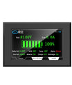תצוגת סוללה עם מסך LCD TFT בגודל 4.3 אינץ' – תצוגת מתח, זרם, מצב טעינה (SOC) וטמפרטורה, מסך מגע – עבור Jikong BMS ‏(88.5 × 135.9 מ