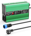 NOEIFEVO 12.6V 10A מטען ליתיום עבור סוללות Li-Ion Lipo 3S 11.1V, מאוורר קירור, כיבוי אוטומטי (ירוק)