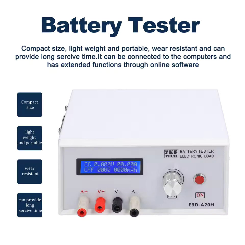 NOEIFEVO EBD-A20H Akkutesteri 0–30 V 0,01–20 A 200 W Monitoiminen lataus- ja purkulaite, DE tukee PC:n online-ohjelmiston ohjausta