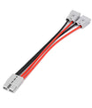 Anderson 50A 1 auf 2 Splitter Y-Typ Adapter, Anderson Stecker Kupferstecker, 8AWG Spezifikation 30cm Kabel, Maximalstrom 50 Ampere, Geeignet für Gabelstapler, Stapler und andere Fahrzeuge