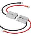 2 kpl akunkoteloita, Anderson 50A/120A M8 akkuvirran siirtoliitäntään, 2AWG/4AWG/7AWG/8AWG/12AWG sähkökaapelit