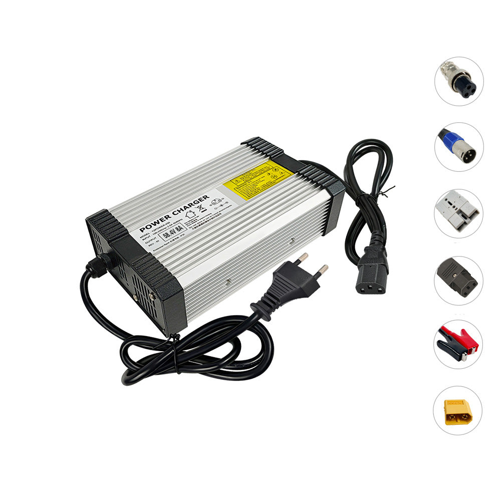 NOEIFEVO 58.4V 8A Lifepo4 batteriladdare för 16S 48V(51.2V) Lifepo4 batteripaket