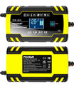 Cargador de batería de coche 12V 8A / 24V 4A, cargador de reparación por pulsos para todas las baterías de plomo-ácido, AGM, GEL y de ciclo profundo de 12V y 24V