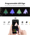 NOEIFEVO bilbelysning, LED-ögon för lastbilar, programmerbar LED-rullande textdisplay för bilar och lastbilar, text, graffiti, unikt fordonsemblemljus