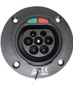 Noeifevo Type 2 Socket for Electric Vehicles, 16A/32A 1 Phase/3 Phase EV Charging Socket