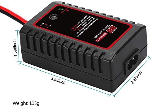 Caricabatterie Intelligente N8 per Batterie NiMH / NiCD da 2-8s 2.4V 3.6V 4.8V 6V 7.2V 8.4V 9.6V per Airsoft, Auto RC, Barche, Droni, con Connettore Standard / Mini Tamiya