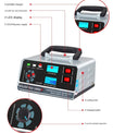 Smart batterioplader 12V 30A / 24V 15A, automatisk batterioplader med vedligeholdelse og smart pulserende reparation til bil, lastbil, båd og motorcykel