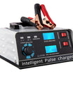 Smart batterioplader 12V 30A / 24V 15A, automatisk batterioplader med vedligeholdelse og smart pulserende reparation til bil, lastbil, båd og motorcykel