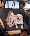 NOEIFEVO CA05 Manta para cachorro para banco traseiro de carro com fundo rígido, banco traseiro com proteção lateral e janela de visualização, manta para carro resistente a arranhões e repelente de água, tapete para cachorro, banco traseiro