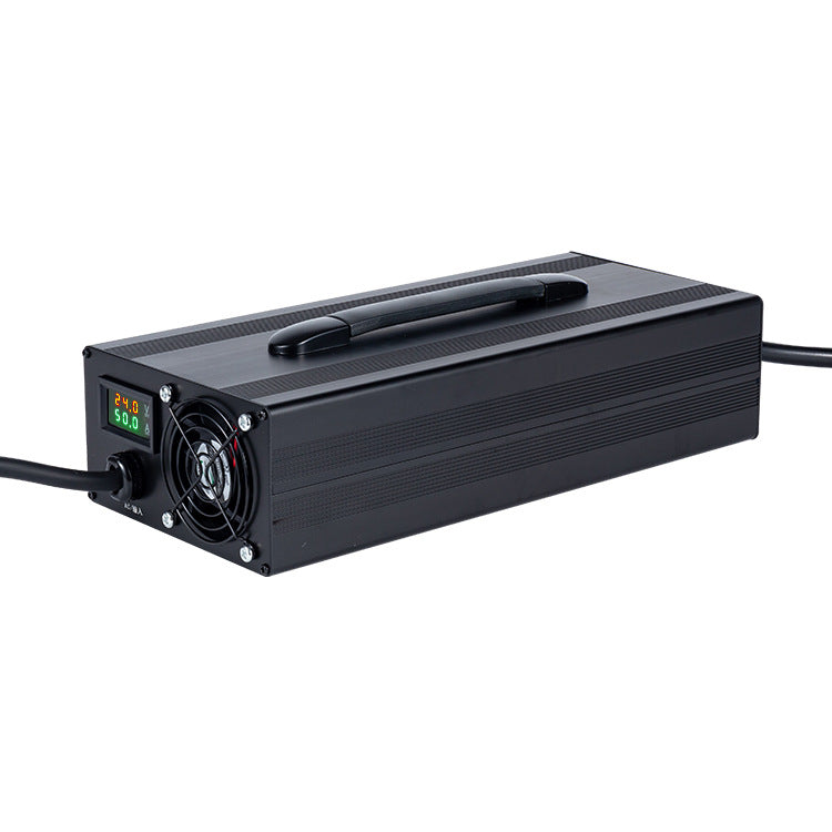 NOEIFEVO 29,2 V 5–50 A  Nastavitelná nabíječka lithium-LiFePO4 baterií pro 24 V, 25,6 V, 8S LiFePO4 baterie, LCD displej, nabíječka pro obytná vozidla, trollingové motory, lodě a karavany