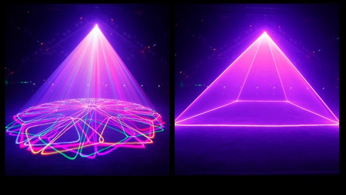 2W helfärgs-phantomlaserljus, professionell scenbelysning, lämplig för KTV, barer, nattklubbar och scenframträdanden