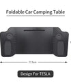 Přenosný stůl pro Tesla Model 3 / Y / S – stolek na volant pro notebook, skládací přední stůl pro práci a jídlo (77,5 × 30 cm)
