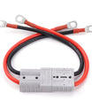 Høytstrømsforbindelse 50A 600V, Anderson 50A til M8 hurtigbatteritilkobling, 8 AWG 20 cm elektrisk kabel for LiFePO4-batteri, golfbil, gaffeltruck
