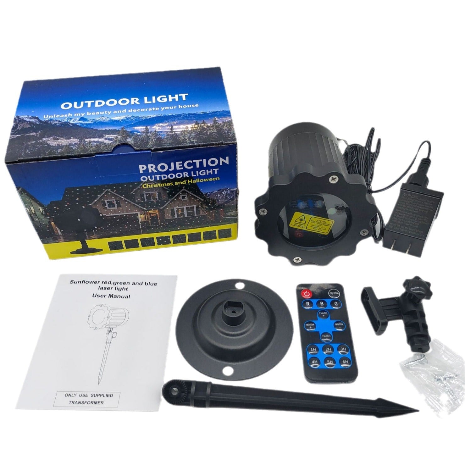 Starry Laser-Projektor Licht Outdoor, RGB bewegter Sternenregen, wasserdicht, Garten- und Partydekoration mit Fernbedienung