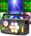 80W Partylicht 6-in-1 Bienenauge LED Bühnenstrahler, RGBW LED Strahleneffekte mit Stroboskop für DJ, Disco, Party, Hochzeit und Tanz