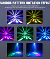 80W Partylicht 6-in-1 Bienenauge LED Bühnenstrahler, RGBW LED Strahleneffekte mit Stroboskop für DJ, Disco, Party, Hochzeit und Tanz
