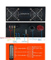 NOEIFEVO 12V 24V 36V 48V 60V 80V 110V Spänningsjusterbar Universal-laddare, 200A 125A 50A 27A Strömjusterbar, CC/CV Laddning, Lithium Lipo LiFePO4 Blybatteri Högströmförsörjning