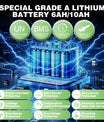 Elektrický invalidní vozík – 13.6kg, 300W motor, odnímatelný lithiumový akumulátor, elektromagnetická brzda, nosnost 100kg, lehký elektrický skládací vozík ideální pro cestování & každodenní použití