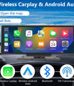 NOEIFEVO C200 מסך CarPlay בגודל 10.26 אינץ', רדיו רכב נייד תואם Apple CarPlay ו-Android Auto, מסך IPS מגע, מצלמת רכב 4K, מצלמת רוורס 1080P, סירי, ניווט GPS, בלוטות', MirrorLink, FM