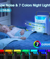 Climatizzatore mobile, climatizzatore mini da 700 ml, climatizzatore portatile 4 in 1 con USB, con timer da 2/4/6 ore, 3 velocità e 2 modalità nebbia, 7 colori, mini raffreddatore d'aria per la casa, l'ufficio