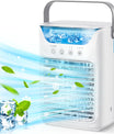 Climatizzatore mobile, climatizzatore mini da 700 ml, climatizzatore portatile 4 in 1 con USB, con timer da 2/4/6 ore, 3 velocità e 2 modalità nebbia, 7 colori, mini raffreddatore d'aria per la casa, l'ufficio