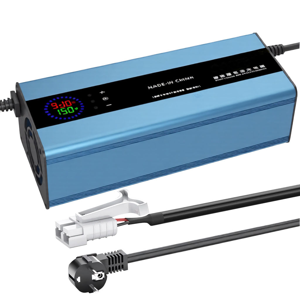 NOEIFEVO 10A Strøm 42V-88,2V Spenning Justerbar Li-ion LiFePO4 Lithium Lader For 36V 48V 60V 72V 84V batteri