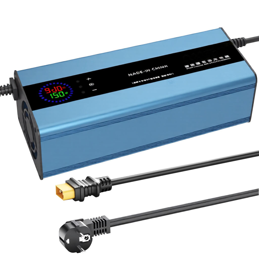 NOEIFEVO 10A Strøm 42V-88,2V Spenning Justerbar Li-ion LiFePO4 Lithium Lader For 36V 48V 60V 72V 84V batteri